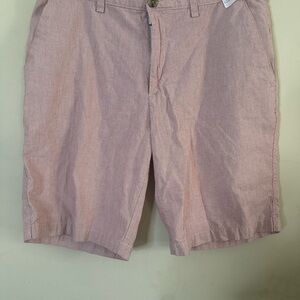 Banana Republic Shorts Seersucker Striped Red White Size 33 Cotton